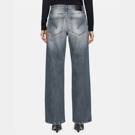 Dondup Jacklyn Wide-Leg Jeans, Grey Blue Wash